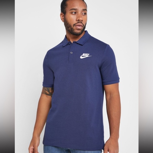 Nike New Mens Navy Blue Polo shirt - Picture 1 of 3